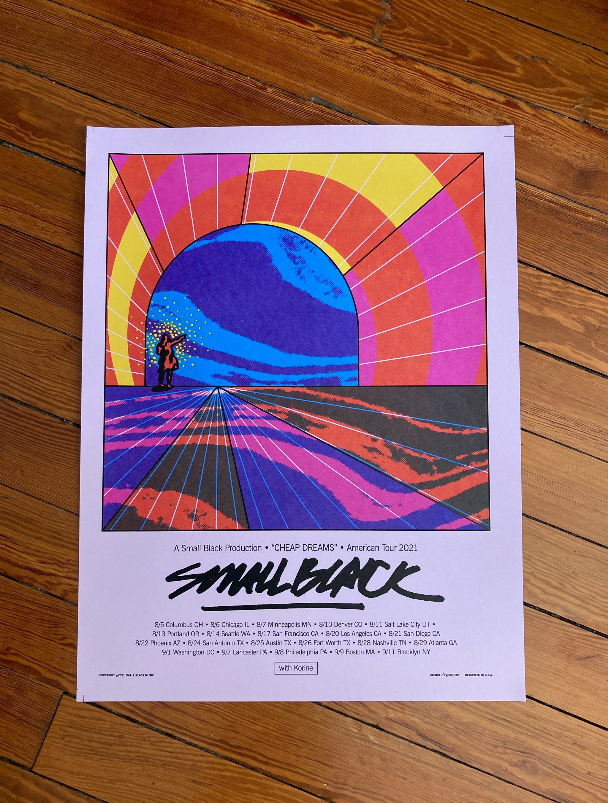 SB American 2021 Tour Poster - Lavender Print – Small Black
